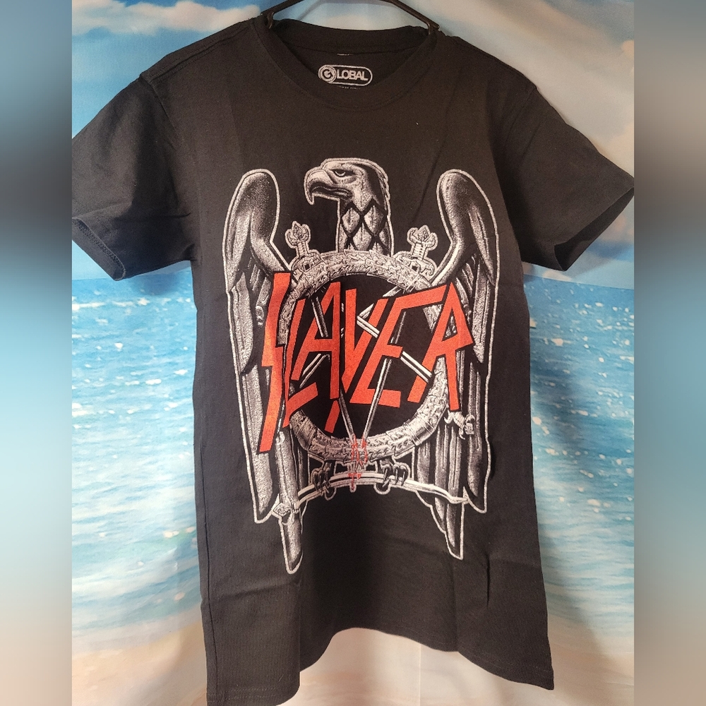 Slayer NWOT Global Graphic T-Shirt Size Small‎ Unisex